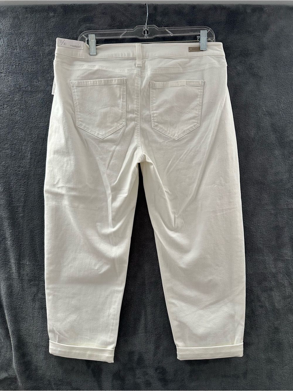 Liverpool Jeans Company Cream Cropped Ankle Pants - Picture 6 of 7